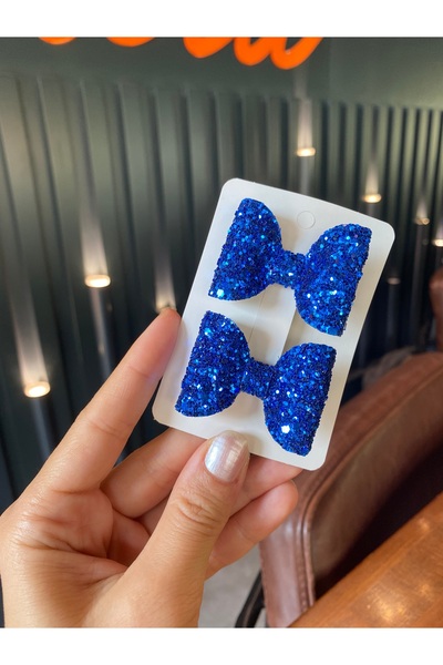 Selda Aksesuar Set de 2 funde cu fundă albastră cu sclipici Saks