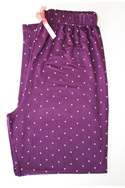 Made By me Purple Polka Dots Luxury Quality Plus Size Modal Pajama Bottoms