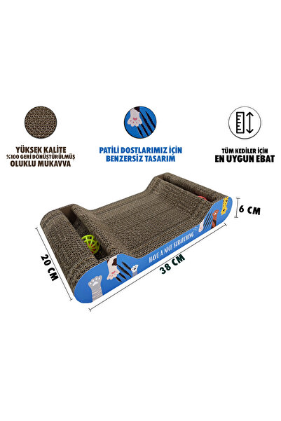 EMS Ambalaj Cat Scratching Board Cat Scratching Cardboard Cat Scratcher