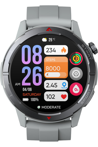 Zeblaze Stratos 3 Ultra Beyaz Akıllı Saat - En Iyi Açık Hava Gps Akıllı Saati- Moon White