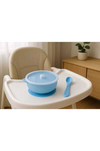 CKM silikon 400 ml Silicone Baby Food Bowl with Lid - Feeding Set