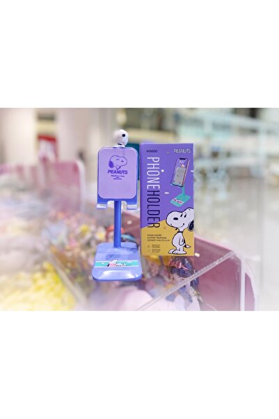 Miniso Snoopy Lisanslı Vintage Serisi Yükselticili Masa Üstü Telefon Tutucu