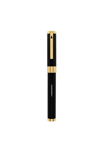 Diplomat D40502015 Nexus Nexus Siyah Altın Dolma Kalem, Medium 14K Altın Uç