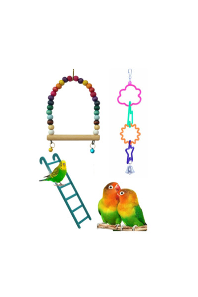 RETROAVM Swing Toy Set for Budgies and Parrots