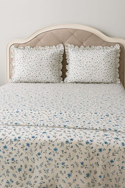 miruza ev tekstil طقم ملاءات سرير بحجم كبير مع غطاء وسادة من فيرفيرلي