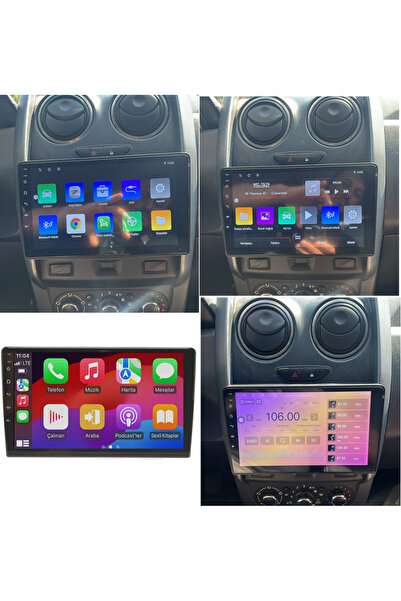 EXVOL DACİA DUSTER 2014-2017 ANDROİD MULTİMEDYA 2GB RAM/32GB CARPLAY 9İNC IPS EKRAN PARK KAMERASI HEDİYE