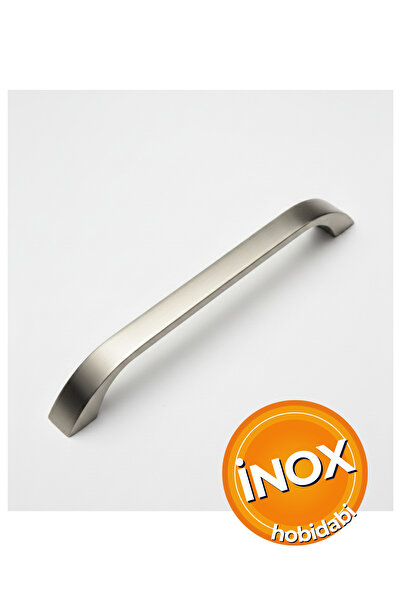 HOBİDABİ 96 mm Metal Göksu İnox Kulp Tv Ünitesi Kulbu Yatak Odası Mobilya Çekmece Vestiyer Mutfak Dolap