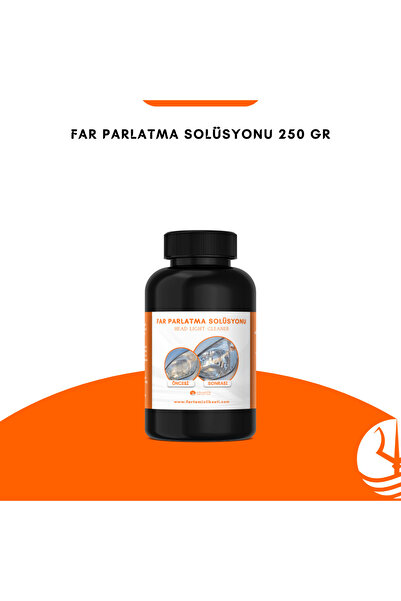 Atlantis Makine Kimya Temizlik Yeni Nesil Premium I Buharlı Araba Far Temizleme Ve Parlatma Solüsyonu I Kloroform Uyumlu 250 gr