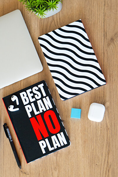 Be Online دفتر ملاحظات مسطر بغلاف صلب مقاس A5 مقاس 14 × 21 سم، 192 صفحة - مجم...