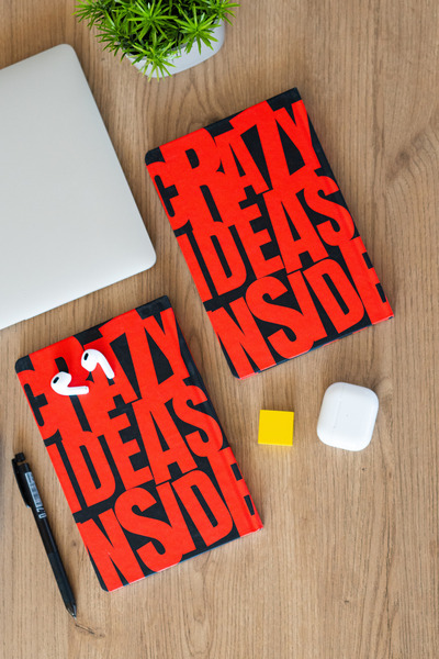 Be Online دفتر ملاحظات بغلاف صلب مقاس A5 مسطر مقاس 14 × 21 سم، 192 صفحة - دفت...