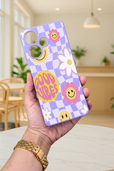 Vip Case İNFİNİX HOT 30 -GOOD VİBES DESENLİ Silikon Darbe Emici Klasik Koruma...