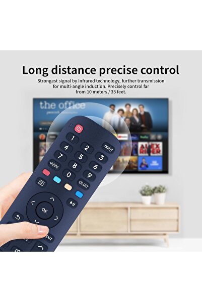 Hisense Universal Replacement Remote Control for VIDAA TV EN2G30H/EN2A30 with Netflix, Prim