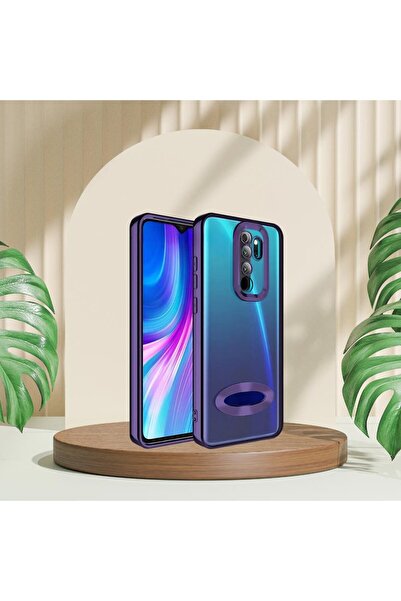 Vip Case Xiaomi Redmi Note 8 Pro Logo Detaylı Kenarları Renkli Kamera Korumalı Luxury Omega Kılıf