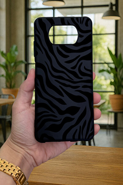 Vip Case Poco X3 ve X3 Pro ile Uyumlu Zebra Desenli Silikon Darbe Emici Klasik Korumalı Rubber Kılıf277