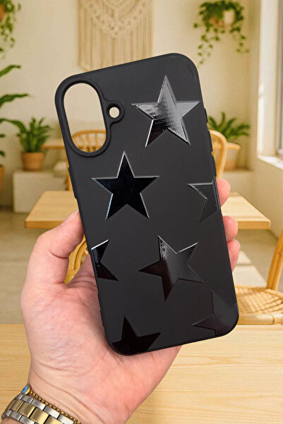 Vip Case iPhone 16 Plus Uyumlu STAR Silikon Darbe Emici Klasik Korumalı Rubber Kılıf