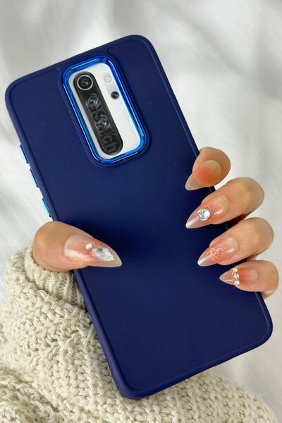 Vip Case Xiaomi Redmi Note 8 Pro Uyumlu Kılıf Parlak Metal Çerçeveli Pastel R...