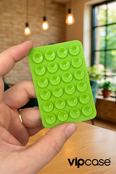 Vip Case 3M Çift Taraflı Bantlı Telefon Arkası Silikon Renkli Vantuzlu Telefo...