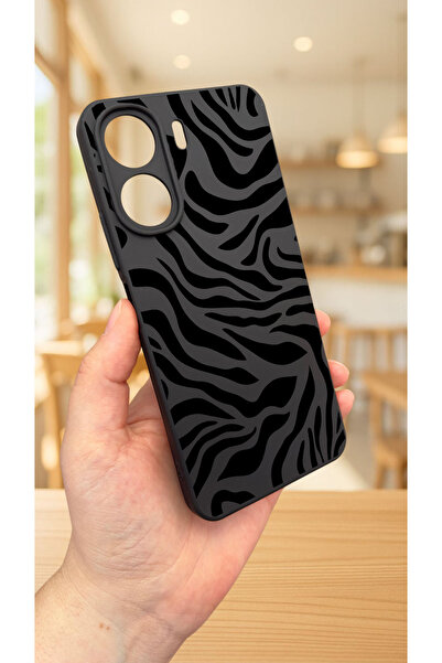 Vip Case REDMİ 13C-ZEBRA DESENLİ Lansman Kamera Korumalı Yumuşak Silikon RUBBER Kılıf 277