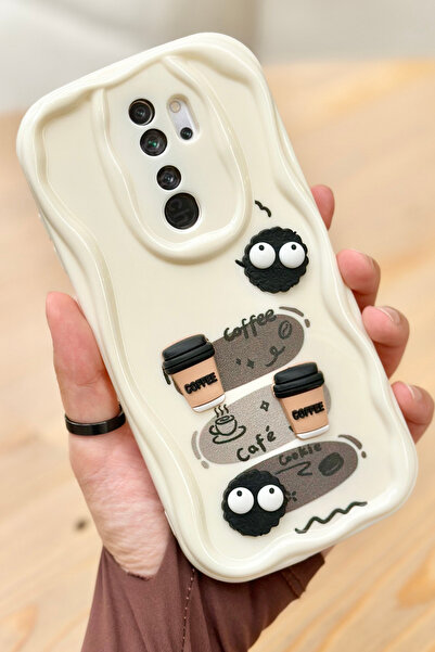 Vip Case Redmi Note 8 Pro Coffee Cookie Pattern 3D Cute Shiny Design Cookie Case