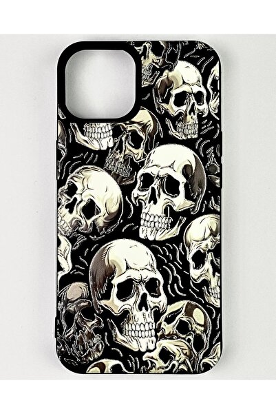 Vip Case iPhone 12 Uyumlu KURU KAFA Desenli İçi Kadife Kamera Çıkıntılı LSR K...