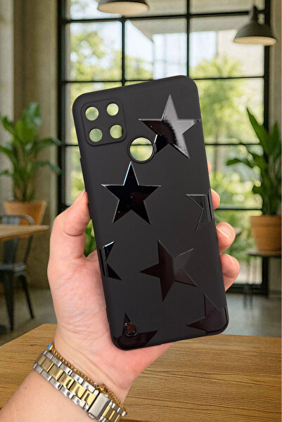 Vip Case Realme C21Y Ve C25Y - STAR Silikon Darbe Emici Klasik Korumalı Rubbe...
