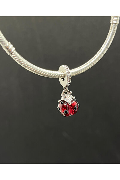 Es Silver Uğur Böceği Charm / 925 Ayar Gümüş