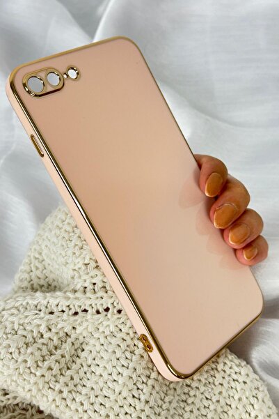 Vip Case iPhone 7 Plus Soft Bark Case with Powder Glossy Edge and Gold Detail