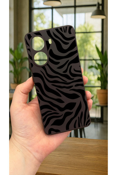 Vip Case Xiaomi POCO X7 PRO ZEBRA DESENLİ Silikon Darbe Emici Klasik Korumalı Rubber Kılıf