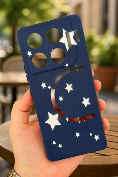 Vip Case İnfinix GT 20 Pro-MİNİ YILDIZ DESENLİ Silikon Darbe Emici Klasik Kor...