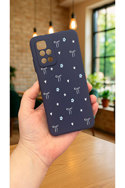Vip Case Xiaomi Redmi 10 2022 Mini Bow Pattern Silicone Shock-Absorbing Classic Protective Rubber Case