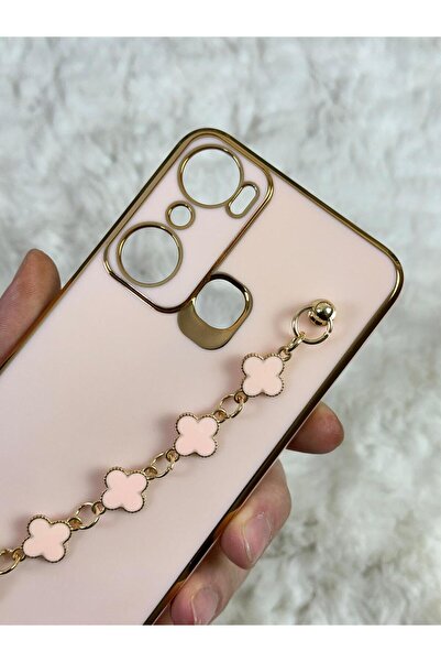 Vip Case Infi̇ni̇x Hot 20İ - Dirt-Repellent, Wipeable, Shiny Camera-Protected Silicone Handset with Hand Grip