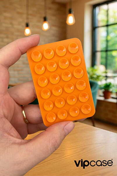 Vip Case 3M Çift Taraflı Bantlı Telefon Arkası Silikon Renkli Vantuzlu Telefon Tutucu