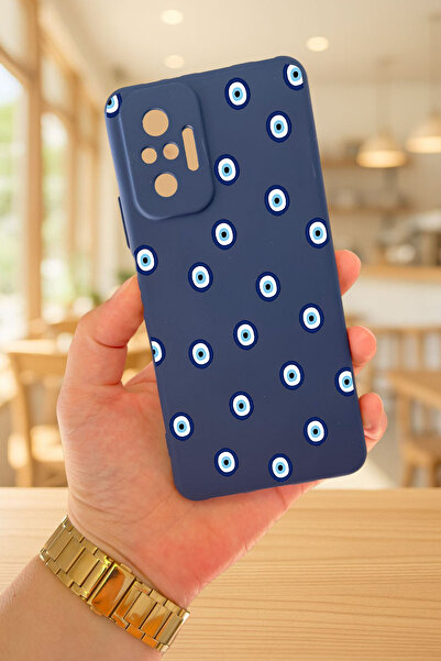 Vip Case Xiaomi Redmi Note 10 Pro Uyumlu NAZAR BONCUK DESENLİ Darbeye Dayanık...