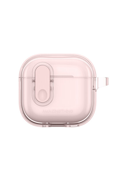 Amazingthing Airpods 4 Stick Muhtar تصميم بسيط باللون الوردي مع قفل مغناطيسي