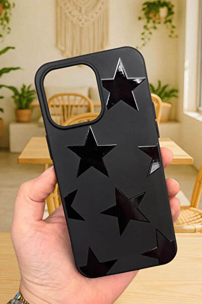 Vip Case iPhone 15 Pro Max Uyumlu STAR Silikon Darbe Emici Klasik Korumalı Ru...