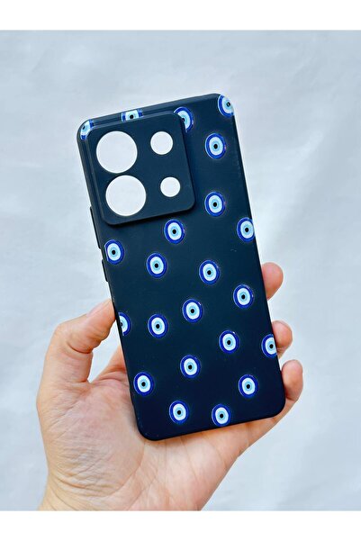 Vip Case Xiaomi Redmi Note 13 Pro 5G NAZAR BONCUK DESENLİ Silikon Darbe Emici Klasik Korumalı Rubber Kılıf