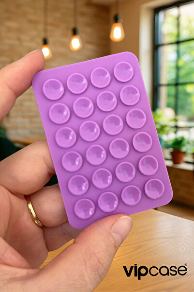 Vip Case 3M Çift Taraflı Bantlı Telefon Arkası Silikon Renkli Vantuzlu Telefo...