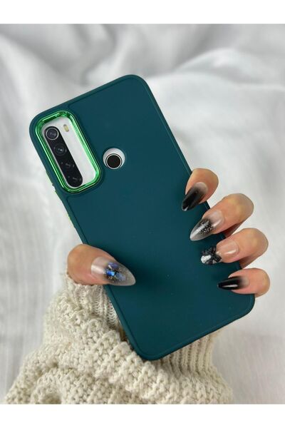 Vip Case Xiaomi Redmi Note 8 Uyumlu Kılıf Parlak Metal Çerçeveli Pastel Renkl...