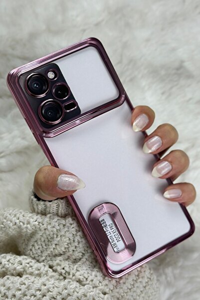 Vip Case Redmi Note 12 Pro 5g ( Yurtdışı ) Kamera Korumalı Şeffaf Logo Gösteren Kenarları Parlak Lüx Omega