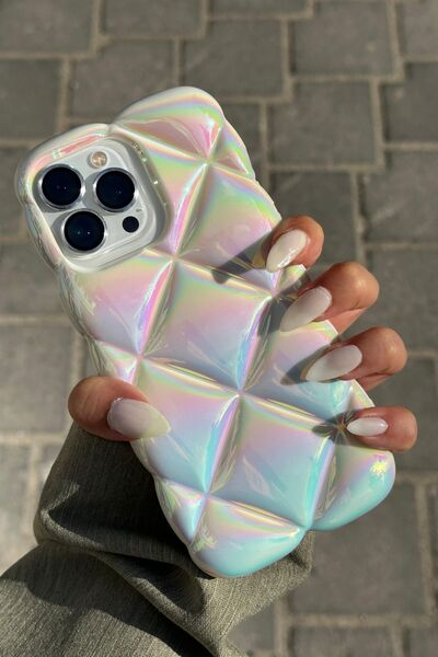 Vip Case iPhone 15 Pro Uyumlu Kabartma Desenli 3D Darbe Emici Ultra Sağlam PU...