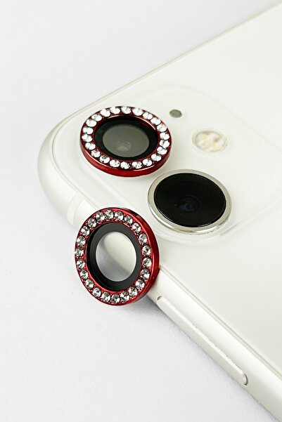 Vip Case Iphone 11/12/12 Mini Compatible Premium Camera Lens Protector with Diamond Stone