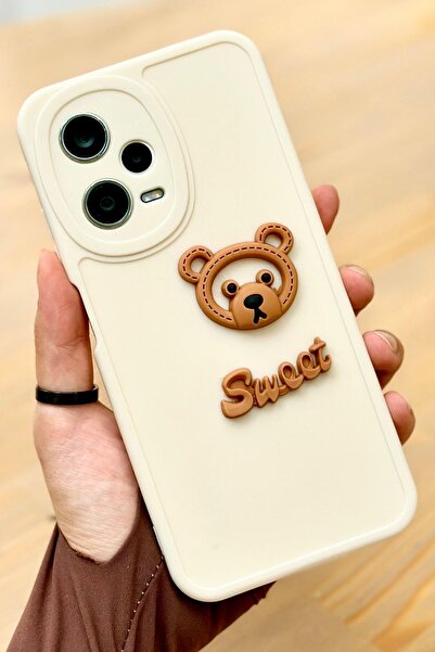 Vip Case Redmi Note 12 Pro 5g ( Yurtdışı ) Uyumlu Ayıcık Desenli Sevimli 3 Bo...