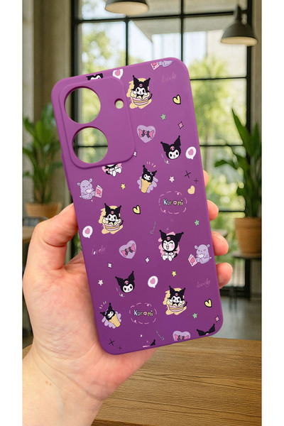 Vip Case REDMİ 13C Uyumlu KUROMI DESENLİ Lansman Kamera Korumalı Yumuşak Sili...