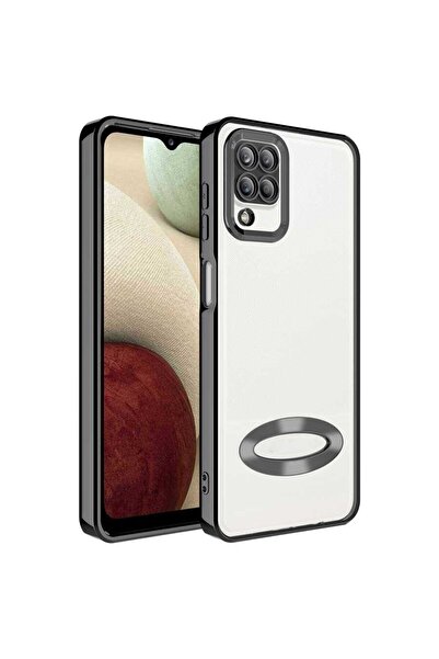 Vip Case Samsung A12 Ve M12 Uyumlu Kılıf Logo Detaylı Kenarları Renkli Kamera Korumalı Luxury Omega Kılıf