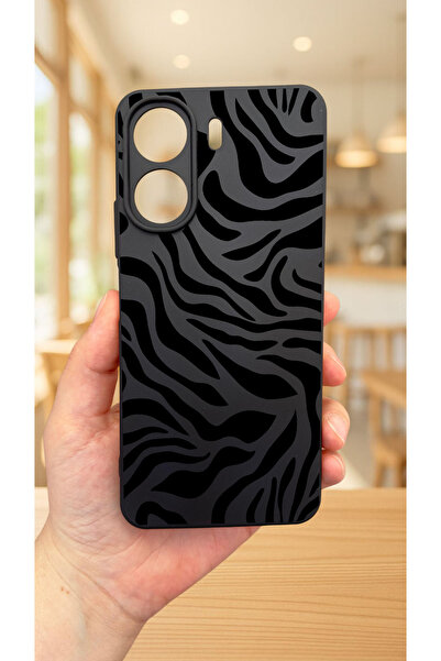 Vip Case REDMİ 13C-ZEBRA DESENLİ Lansman Kamera Korumalı Yumuşak Silikon RUBBER Kılıf 277