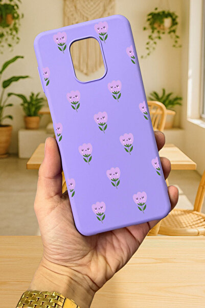 Vip Case Redmi Note 9 Pro/9S Uyumlu MİNİ LALE DESENLİ Silikon Darbe Emici Kla...