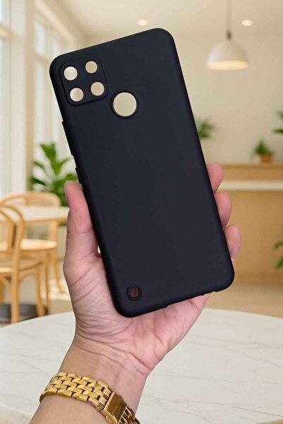 Vip Case Realme C21Y Ve C25Y - Silikon Darbe Emici Klasik Korumalı Rubber Kılıf