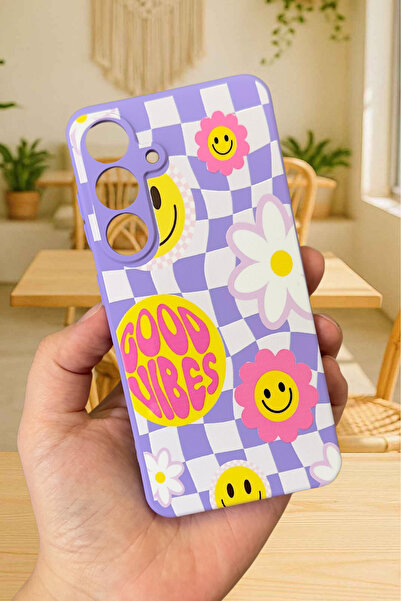 Vip Case Samsung Galaxy S25 - GOOD VİBES Silikon Darbe Emici Klasik Korumalı ...