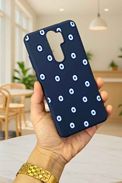 Vip Case Xiaomi Redmi Note 8 Pro NAZAR BONCUK DESENLİ Silikon Darbe Emici Klasik Korumalı Rubber Kılıf