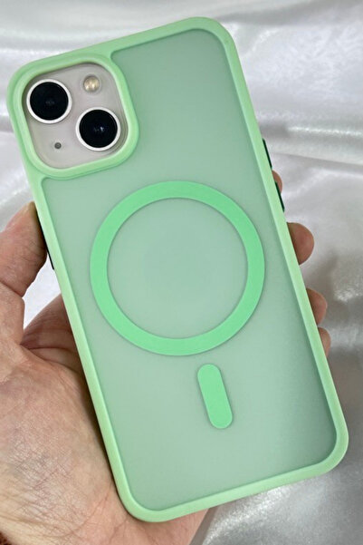 Vip Case iPhone 13/14-Yükseltilmiş Kamera Korumalı Buzlu Sararmaz Kablosuz Ma...